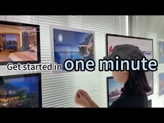 Εμφάνιση οθόνης LED φωτισμού Φωτογραφικά πλαίσια Στρογγυλό κρυστάλλινο φωτιστικό κουτί