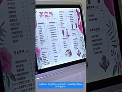 Πίνακα οθόνης LED υψηλής φωτεινότητας 24V Κρυστάλλινο φωτεινό κουτί Α4 με οθόνη