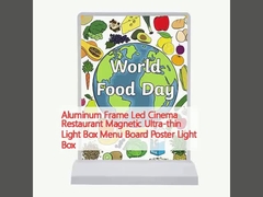 Αλουμινένιο πλαίσιο LED κινηματογράφο εστιατόριο μαγνητικό υπεραπλούστερο φωτεινό κουτί