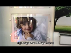 OEM Ultra-Thin Hanging Acrylic Crystal LED διαφημιστικό φωτεινό κουτί