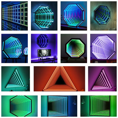 Αγορά 3D καθρέφτης Neon Σημασία 220V αλλαγή χρώματος Neon Σημασία για χώρο ψυχαγωγίας ηλεκτρονική κατασκευή