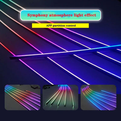 Αγορά LED Chips Συσκευή φωτισμού περιβάλλοντος αυτοκινήτου Stepless Car Mood Lighting 255 χρώμα ηλεκτρονική κατασκευή