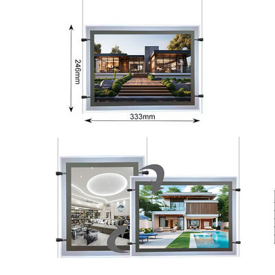 Αγορά Εμφάνιση Ultra Slim A4 Light Box Backlit Ακρυλικό Πίνακα Εμφάνιση Κρυστάλλινο φωτιστικό κουτί με τάση εισόδου DC12V DC24V ηλεκτρονική κατασκευή