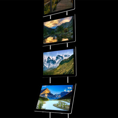 Διάφραση παράθυρου Lightbox Διαφήμιση Ακινήτων κρεμασμένο LED ακρυλικό φωτιστικό κουτί