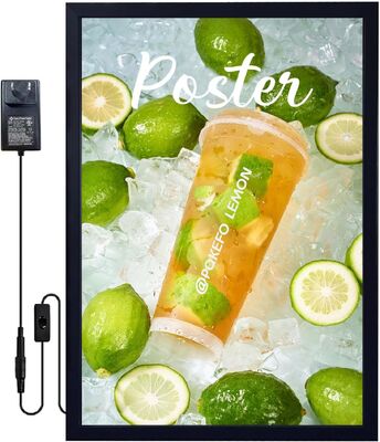 Ανθεκτικό πλαίσιο αλουμινίου LED Movie Poster Frame με Ultra Thin 18mm Design και Ασφάλεια UL/cUL Listed for Advertising Light Box